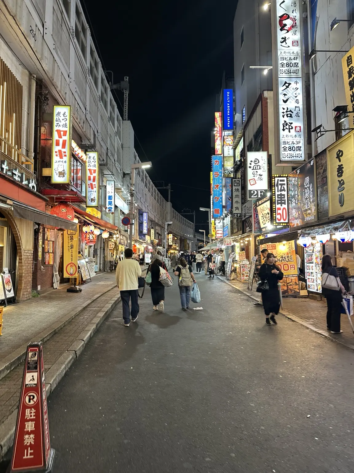 大和田が撮影した上野の夜の飲み屋街